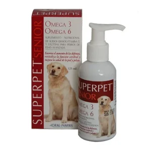 <strong>SuperPet</strong> Senior, Omega 3-6, Suplemento Nutricional para Perros, dispensador de 125 ml