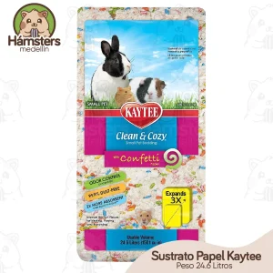 Sustrato de papel Kaytee 24.6 Litros Colores