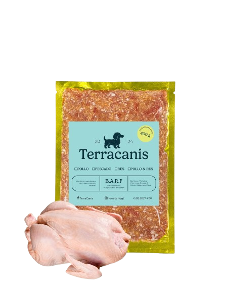 TERRACANIS COMBO BARF DE POLLO 28 UNIDADES