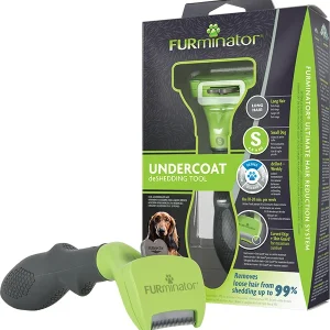 <strong>FURminator</strong> Undercoat deShedding Tool para Perros de Pelo Largo, Talla S