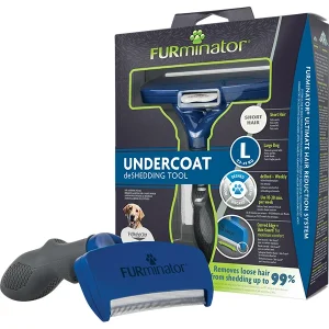 <strong>FURminator</strong> Undercoat deShedding Tool para Perros de Pelo Largo, Talla L