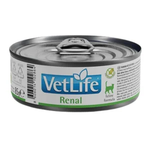 <strong>VetLife</strong> Renal, Alimento Húmedo para Gatos Adultos, Insuficiencia Renal Crónica o Temporal , lata de 85 gr