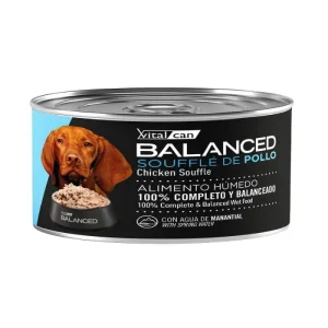 <strong>Vital Can Balanced</strong> Soufflé de Pollo, Alimento Húmedo para Perro Adulto, lata de 85 gr