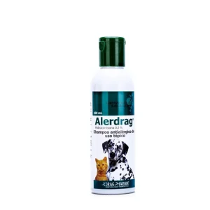<strong>Alerdrag</strong> Shampoo Dermatológico para Alivio de Alergias y Prurito en Perros y Gatos, Envase de 150 ml