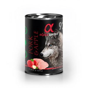 Alpha Spirit Lata Cerdo Manzana 400g