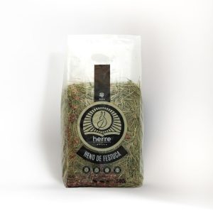 Heno de Festuca Extra Verde con Pétalos de Rosa