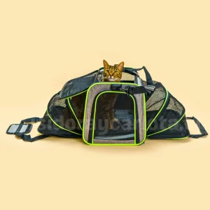 Bolso transporte para gatos expandible