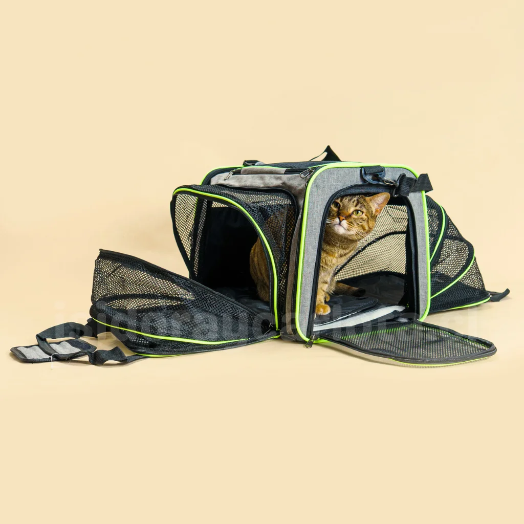 Bolso transporte para gatos expandible - Imagen 4