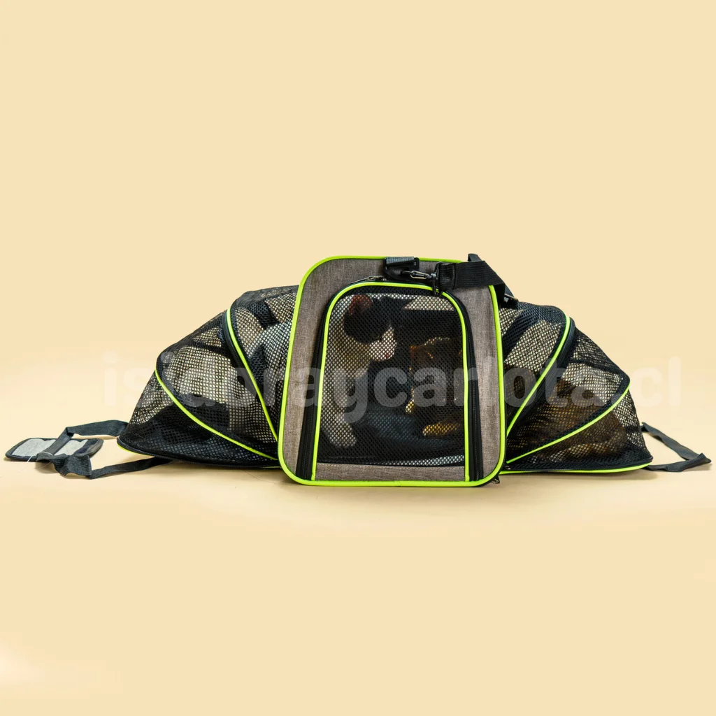 Bolso transporte para gatos expandible - Imagen 3