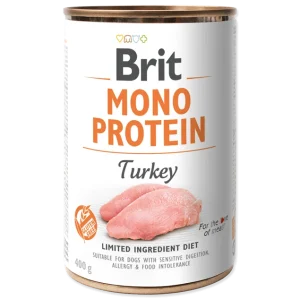 <strong>Brit</strong> Mono Protein Alimento Húmedo para Perros Paté Mono Proteico, Pavo, lata de 400 gr