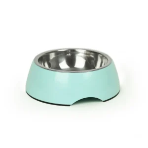 BRNX PLATO CELESTE MELAMINA+AC INOX 22 CM