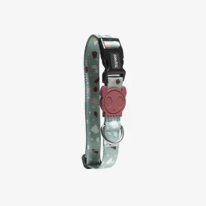 <strong>Zee.Dog</strong> Terrazo Green, Collar Ajustable de Polyester para Perros, Tallas: XS, S, M, L