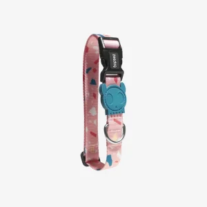 <strong>Zee.Dog</strong> Terrazo Rose, Collar Ajustable de Polyester para Perros, Tallas: XS, S, M, L
