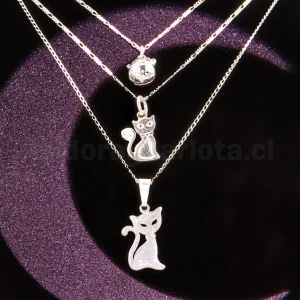 Collares de gatitos de plata – accesorios para catlovers
