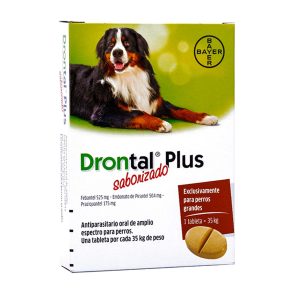 Drontal Plus Saborizado 1 comp para 35 Kilos