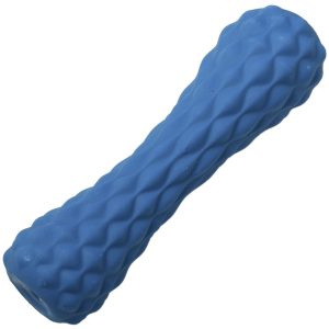 Juguete dental cilindro azul de látex