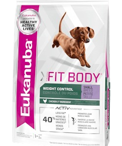EUKANUBA Fit Body Weight Control Small Breed – 3kg
