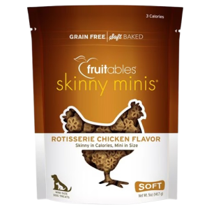 FRUITABLES DOG TREATS SKINNY MINIS ROTISSERIE CHICKEN – POLLO ASADO