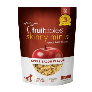 FRUITABLES DOG TREATS SKINNY MINIS APPLES BACON – TOCINO & MANZANA