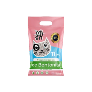 Arena para gato Mish – Aroma Rosas