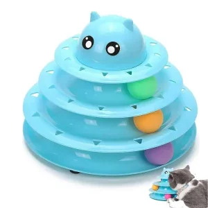 Juego para gatos didáctico giratorio