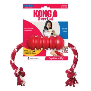 Kong dental con cuerda para perros