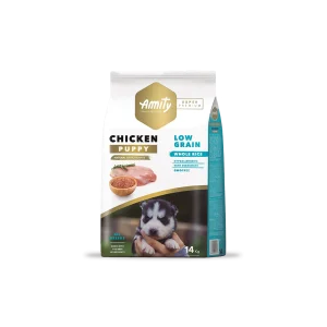 <strong>Amity</strong> Chicken Puppy Low Grain, Alimento Seco para Perros, Cachorro, Pollo Bajo en Granos, bolsa de 4-14 kg