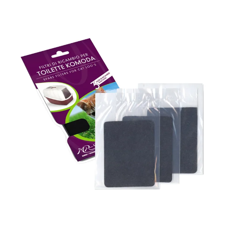 <strong>MPS</strong> Filtro de Carbón Repuesto para Baño Sanitario Komoda y Netta, 3 Unidades