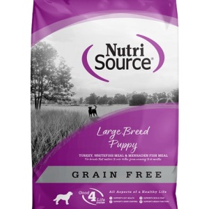 Nutri source Perro cachorro libre de granos raza grande 4lb