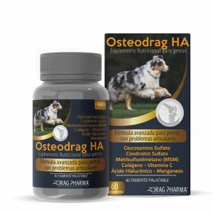 <strong>Osteodrag HA</strong> Suplemento Nutricional, Salud y Soporte Articular para Perros, 60 comprimidos