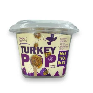 <strong>Patagon Raw</strong> Turkey Pop, Snack para Perros, Pierna de Pavo Masticable, pote de 200 gr