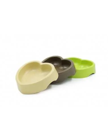 HEY! PLATO BAMBOO FORMA DE CORAZON BEIGE
