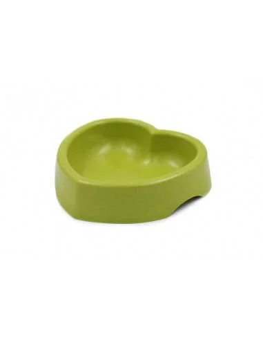 HEY! PLATO BAMBOO FORMA DE CORAZON VERDE