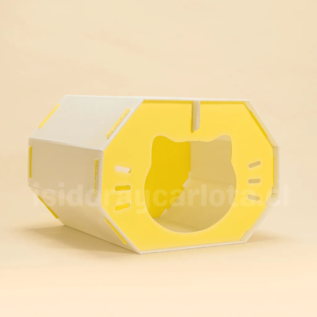 Refugio octogonal para gatos - Imagen 4