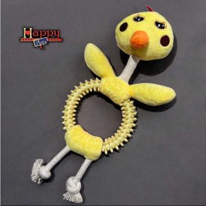 Peluche con Soga y Aro Mordedor Texturado