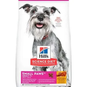 Comida para perros adultos de razas pequeñas y mini Hills Adult 7+ Small Paws