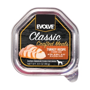 COMIDA HUMEDA PARA PERRO EVOLVE DOG CRAFTED MEALS PAVO