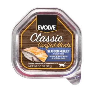 COMIDA HUMEDA PARA GATO EVOLVE CLASSIC CRAFTED MEALS SEAFOOD