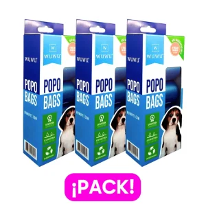 <strong>Wuwu</strong> Popo Bags, Bolsas Ecológicas para Desechos de Perros, Pack de 240 Bolsas